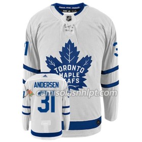 Camisola Toronto Maple Leafs FREDERIK ANDERSEN 31 Adidas Branco Authentic - Homem
